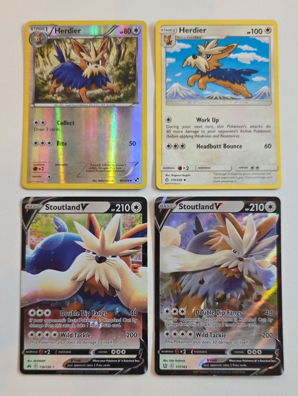 Pokemon Herdier And Stoutland Card